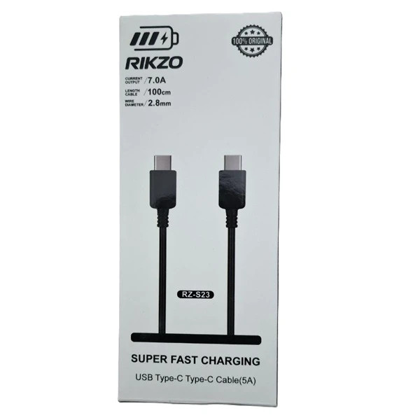 کابل C to C ریکزو مدل RZ-023 طول 1 متر