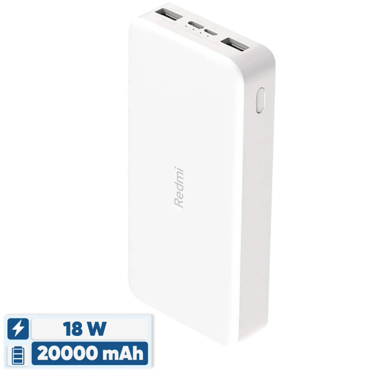 پاوربانک 18 وات شیائومی مدل Redmi PB200LZM ظرفیت 20000 میلی آمپر ساعت