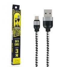 کابل شارژ لایتنینگ 3 متری مدل WESDAR DATA CABLE